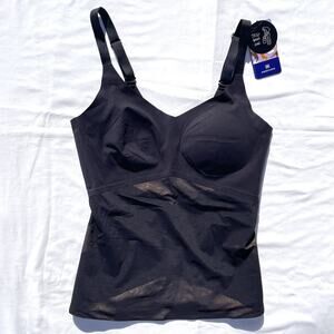 Honeylove Lift Wear Cami Top Shapewear Womens Large Black